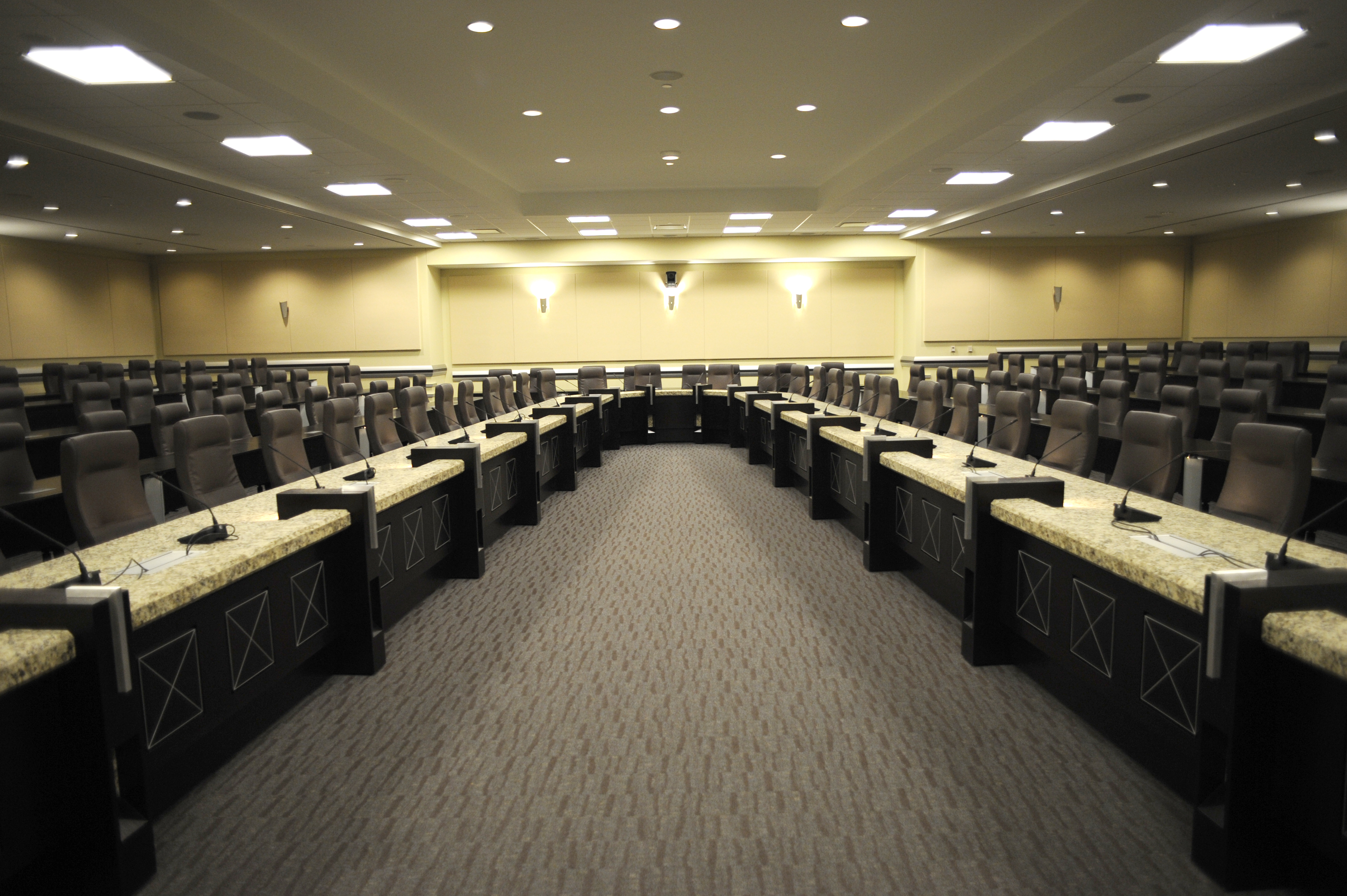 A conference room A conference room